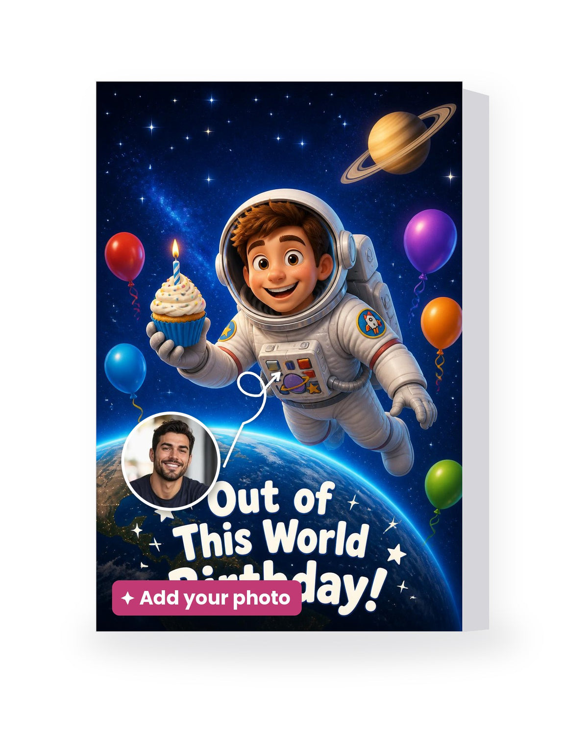 Out of This World – AI Face Card