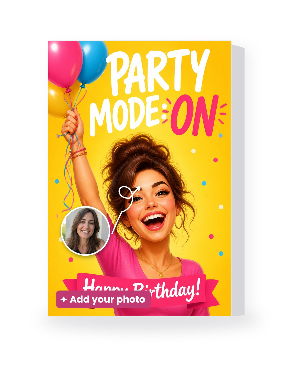 Party Mode: On – AI Face Card