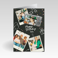Vintage Polaroid Birthday Doodle Photo Collage Card