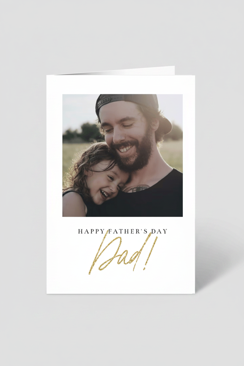 Polaroid Father's day card