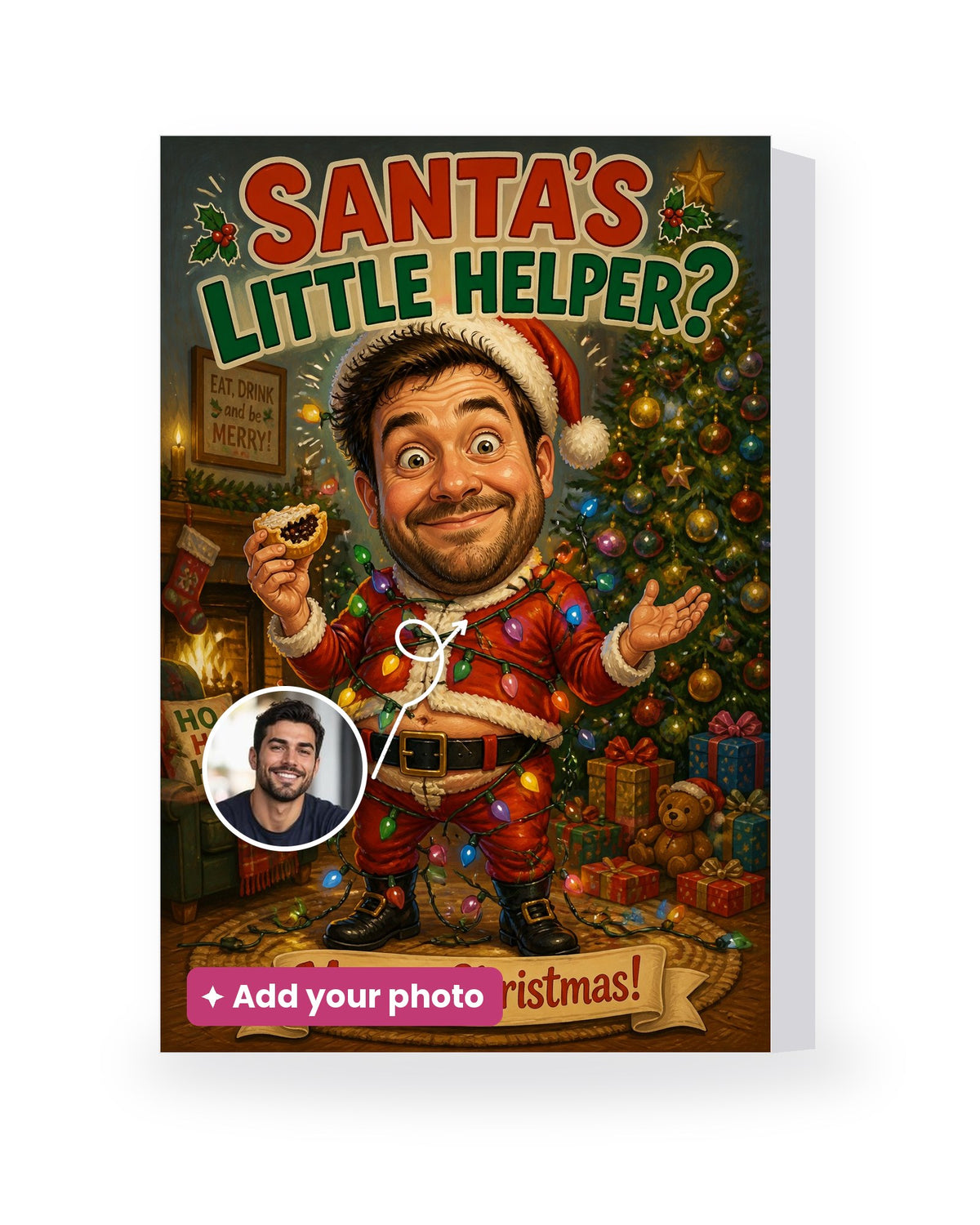 Santa's Little Helper? – AI Face Card