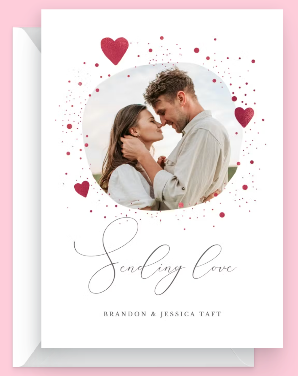 Hearts and Dots Valentine's day card