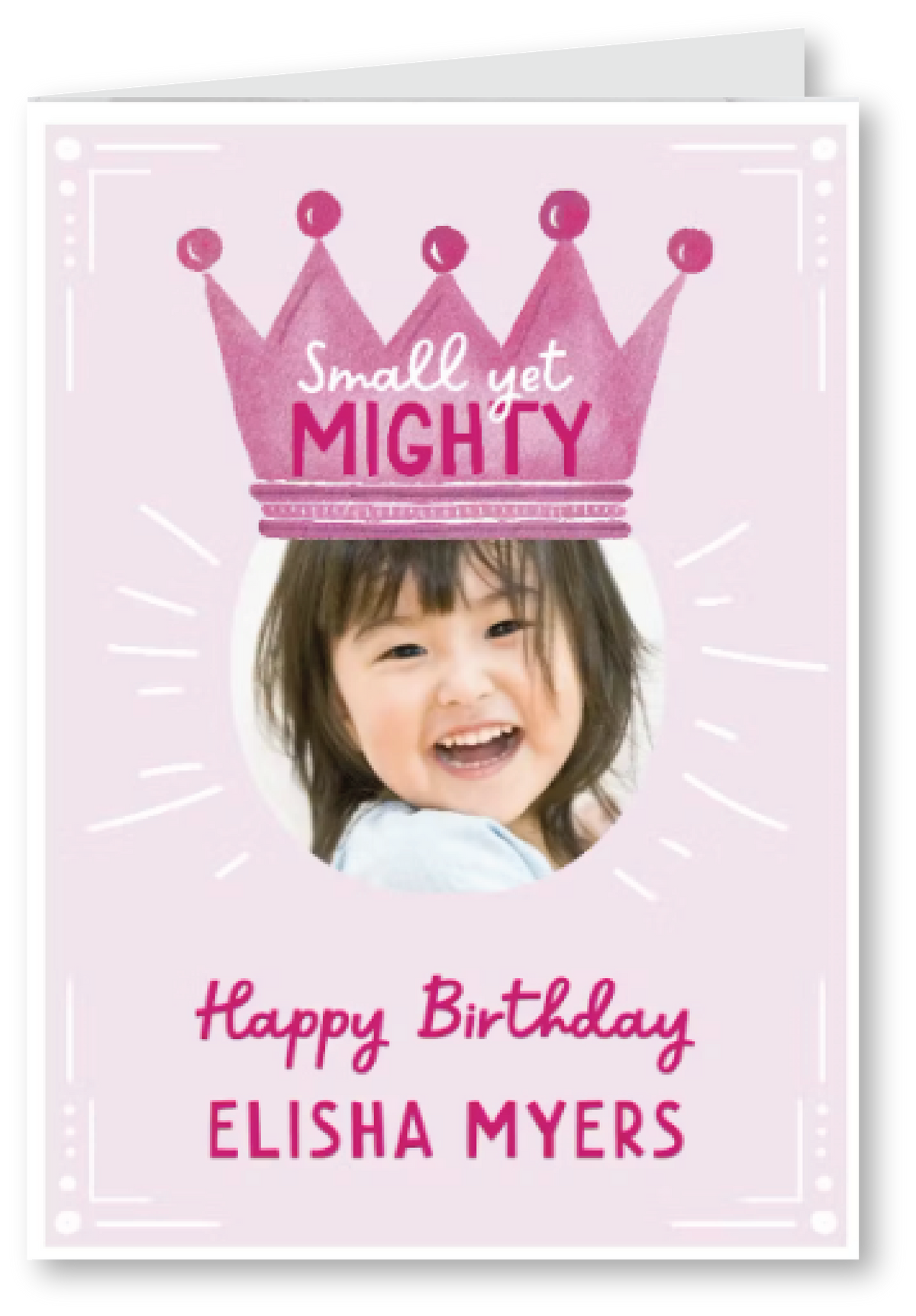 Small yet mighty - birthday card