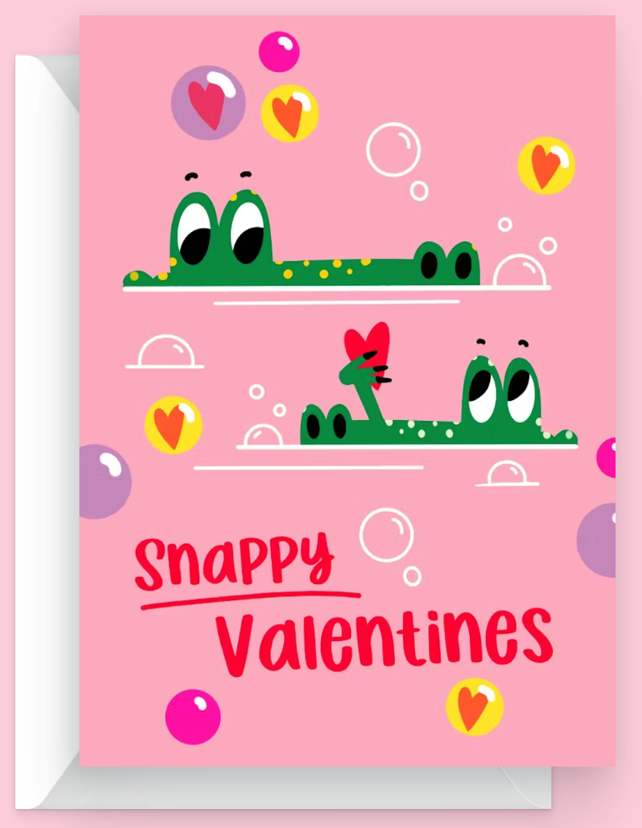 Wildly in Love Valentine's day card