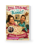 Still Stealing the Blanket (Couple) – AI Face Card