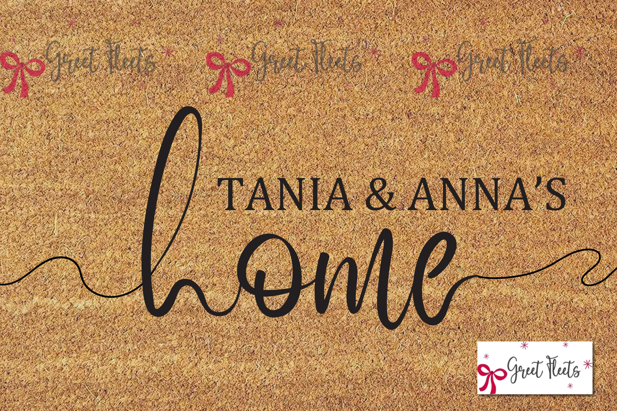 Customizable Family Name Doormat – Home Welcome Mat