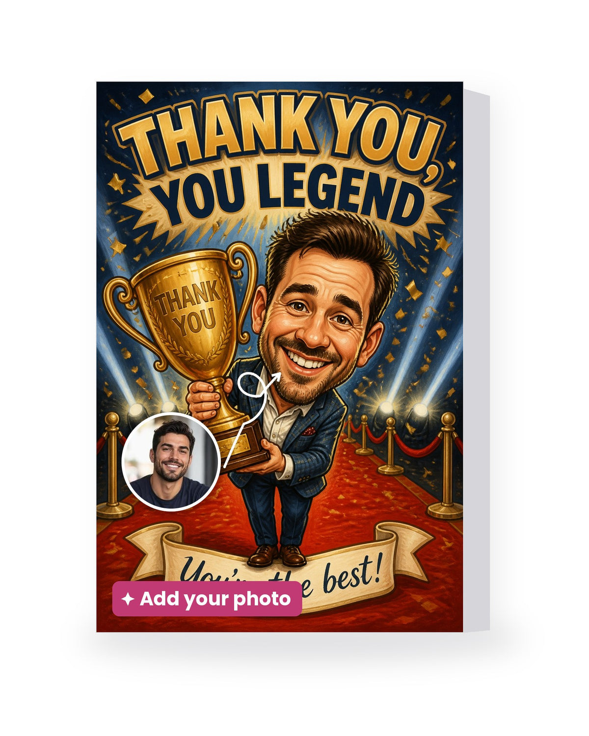Thank You, You Legend – AI Face Card