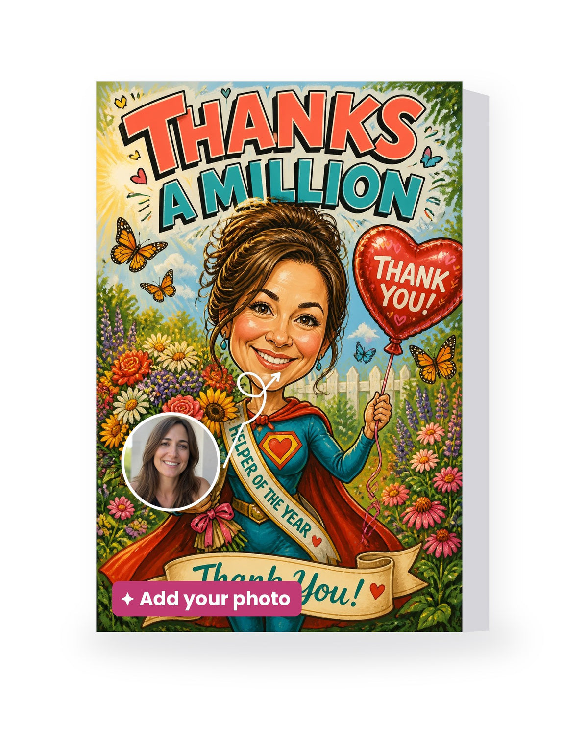 Thanks a Million – AI Face Card