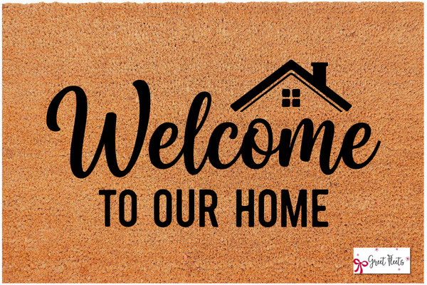 Welcome to Our Home Doormat Greet Fleets