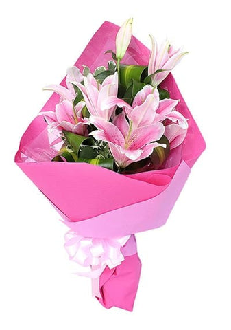 Perfect Pink Lily Bouquet
