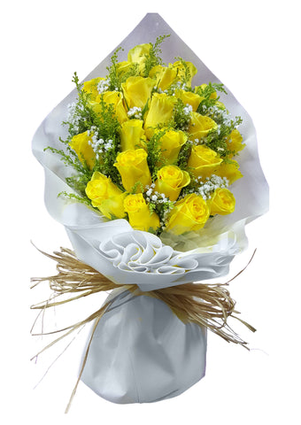 2 DOZEN YELLOW ROSES