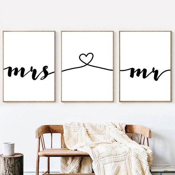 Mrs Love Mr- Frame Art
