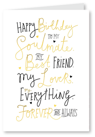 My everything- Birthday Card