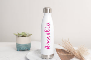 Personalized Insulated Water Bottle - White 500ml