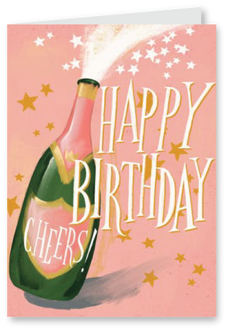 Pink celebration - Birthday Card
