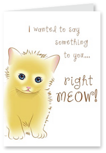 Right Meow - Birthday Card