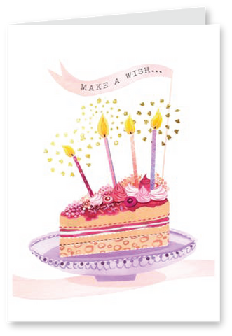 Tasty piece of cake - Birthday Card