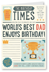 Newspaper birthday - Birthday Card