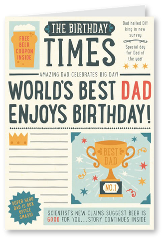 Newspaper birthday - Birthday Card