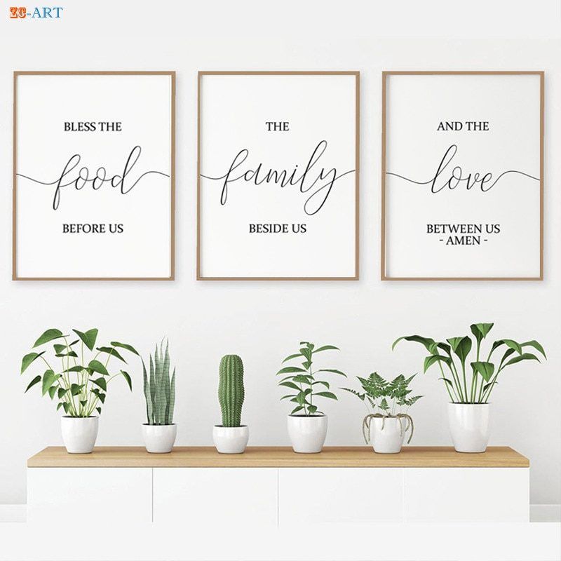 Food, Family , Love Art Frame
