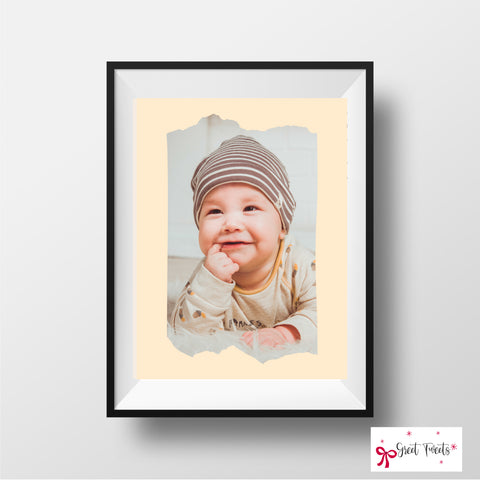 Personalized Photo Print -Cute Baby Frame