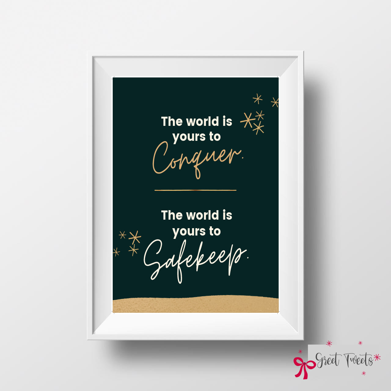 Personalized Art - The World is yours