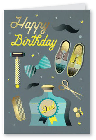 Dashingly Dapper Dad - Birthday Card