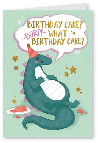 Dino burp - Birthday Card