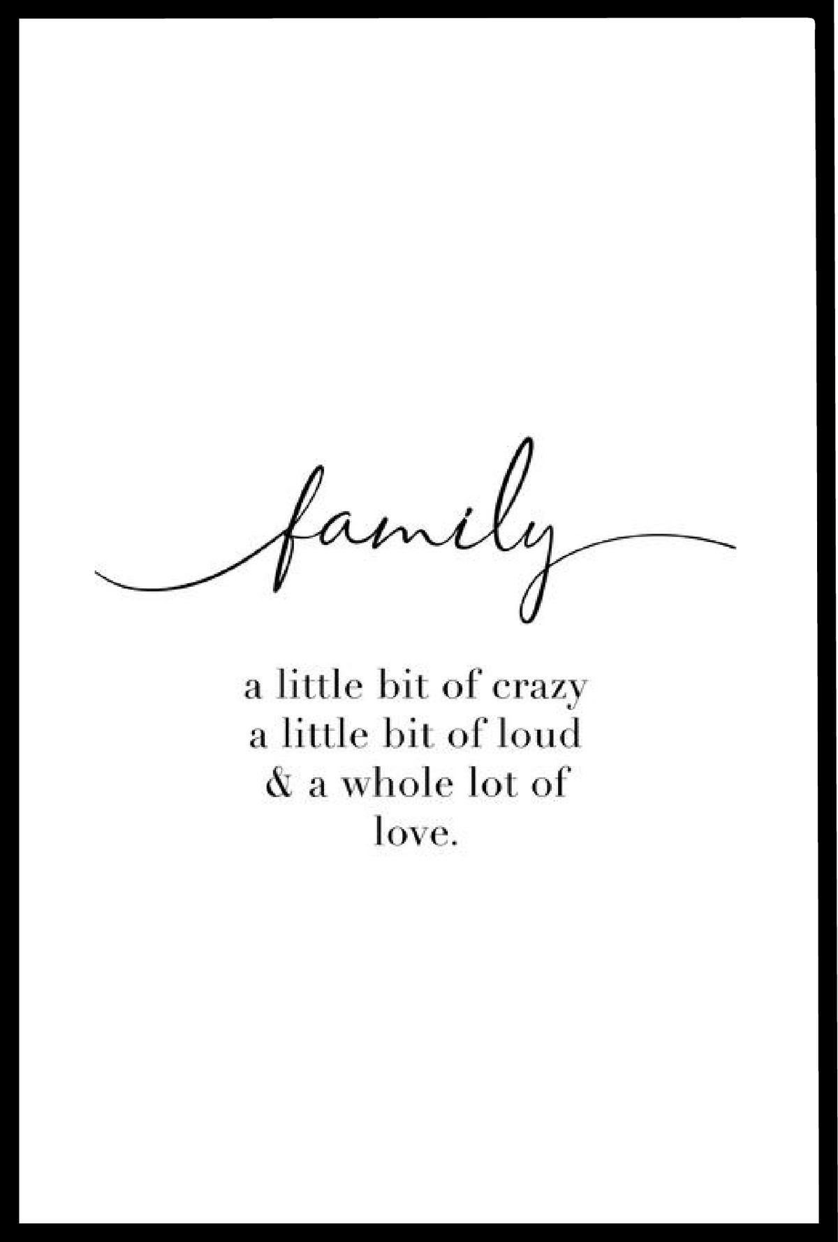Customize Art Frame (Family (Whole Lot Of Love)