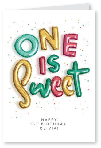 First Balloons - Birthday Card
