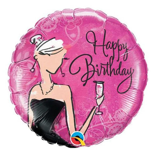 18' Classy Black Dress Birthday Ballon 18' Classy Black Dress Birthday Ballon