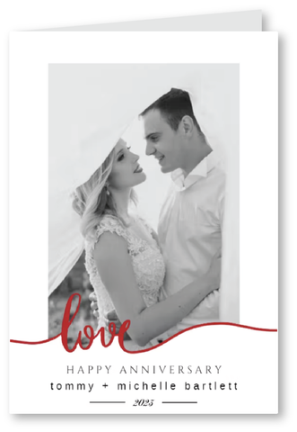 Love swash - happy anniversary card