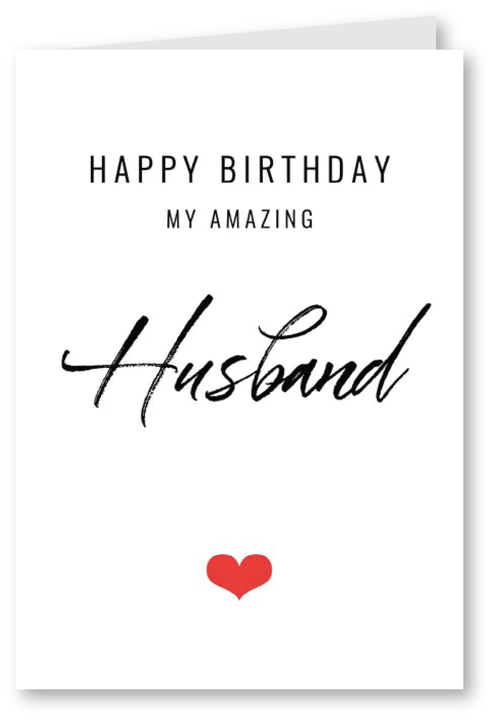 My Amazing Husband - Birthday Card