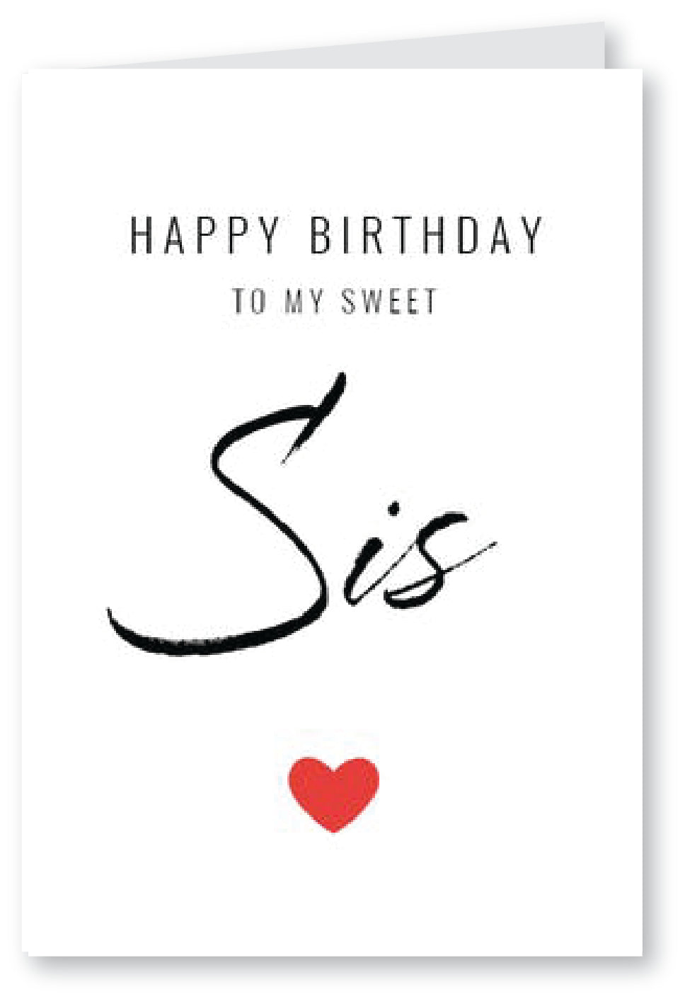 My Sweet Sis - Birthday Card