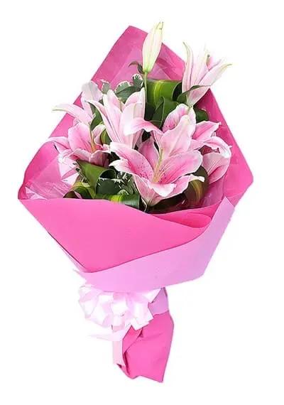Perfect Pink Lily Bouquet