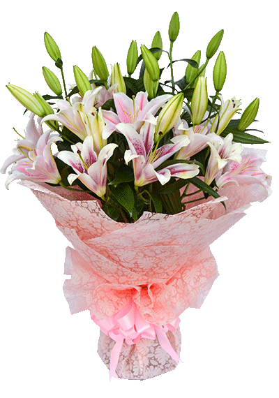 Pink Lily Bouquet