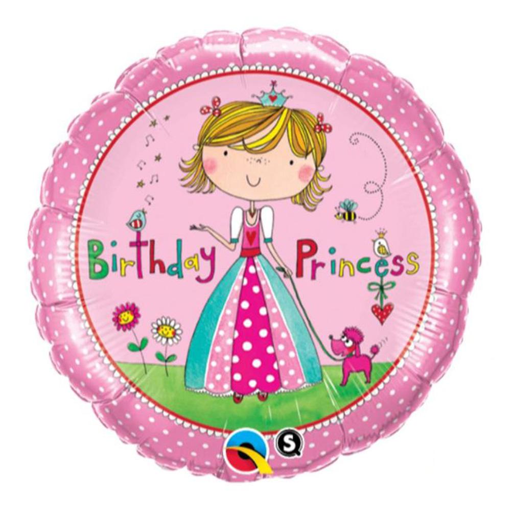 Birthday Princess Pink Helium Balloon