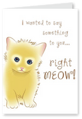Right Meow - Birthday Card