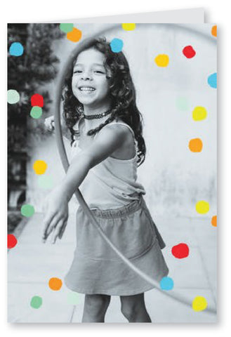 Whimsical Polka Dots - Birthday Card