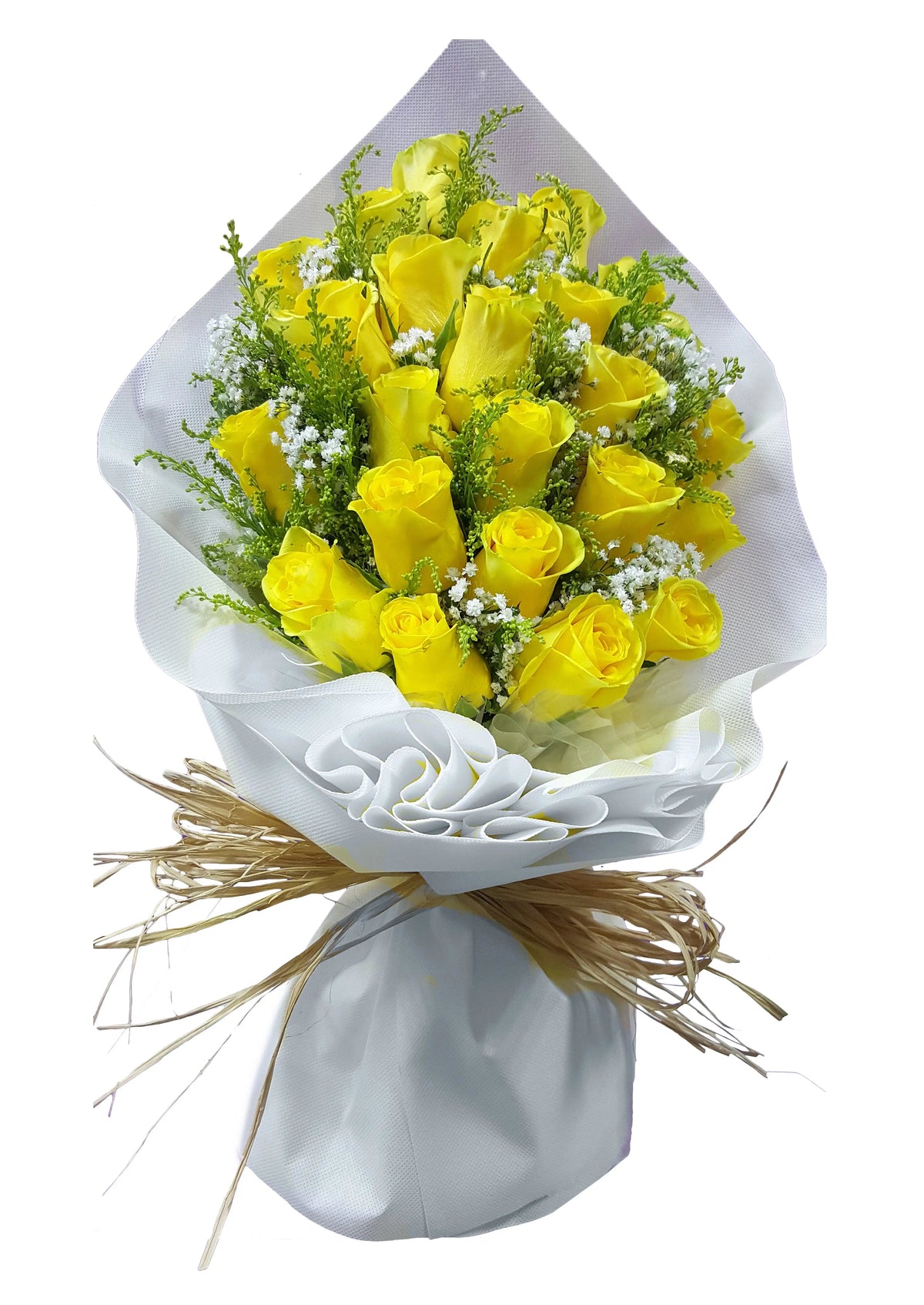 2 DOZEN YELLOW ROSES